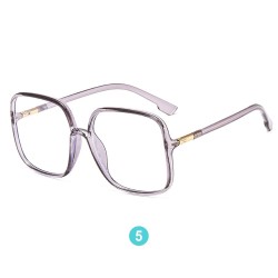 Red Retro Eyeglasses Square Shape Glasses for Men